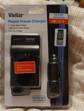 Vivitar Rapid Travel Charger QC-214 in Black